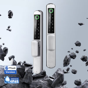 Double sides fingerprint smart UPVC lock