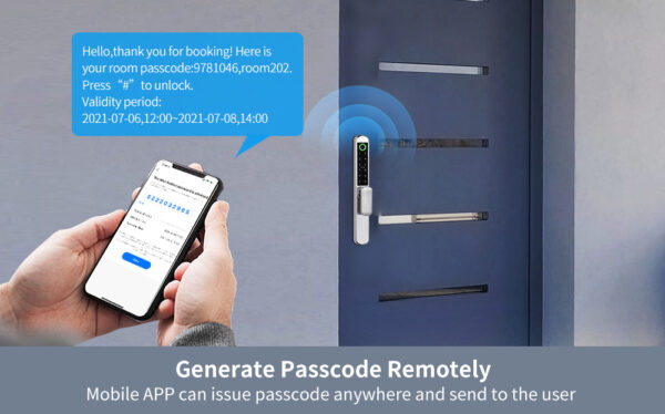 TTlock double sides fingerprint slim door lock