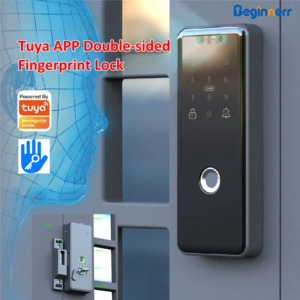 Double sides sync smart rim lock