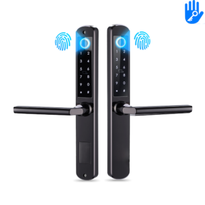 Double sides fingerprint smart UPVC lock