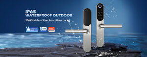 Waterproof SS304 smart aluminum lock