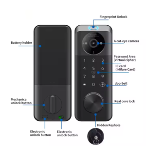 Camera video intercom deadbolt lock TTlock wifi tuya wifi