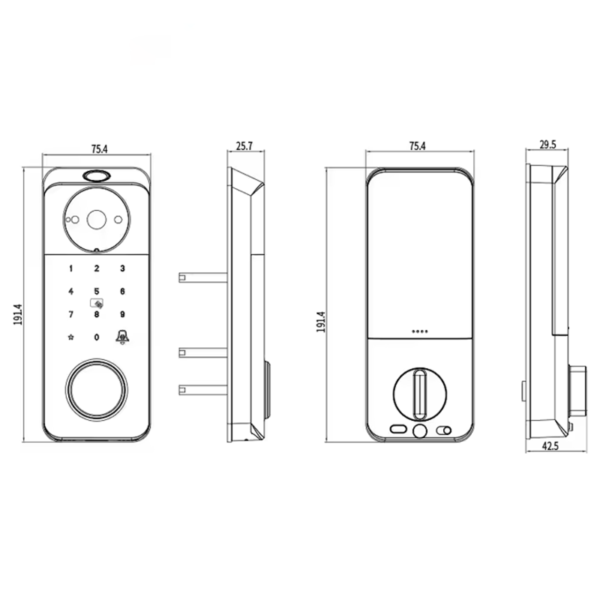 camera video intercom deabolt lock