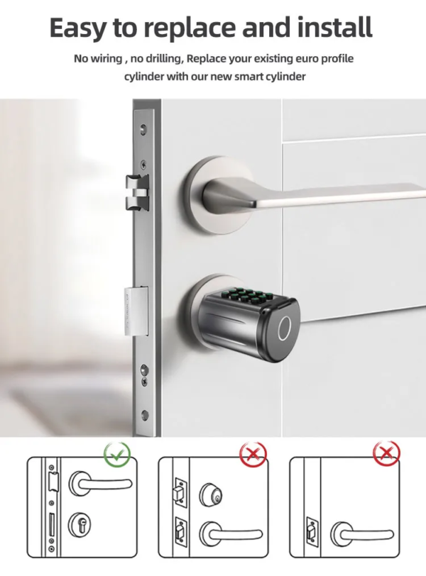 ttlock waterproof IP66 electronic cylinder lock