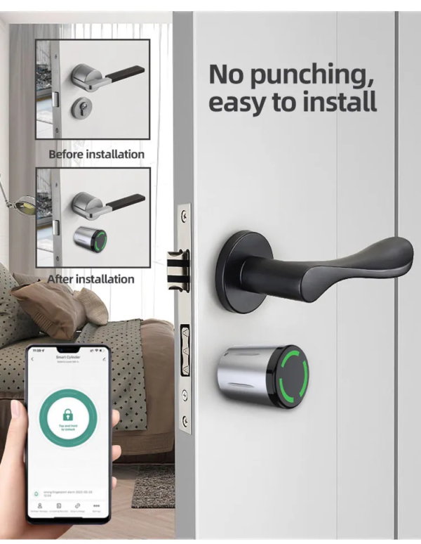 waterproof smart cylinder lock tuya ttlock BLE