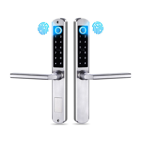 Double sides fingerprint smart UPVC lock