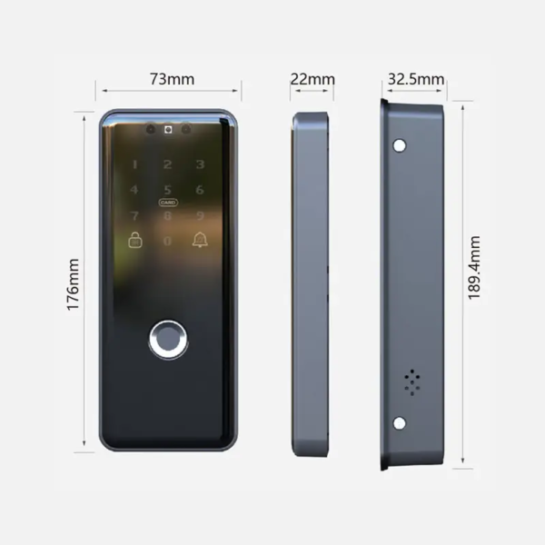 Face reocognition smart rim lock