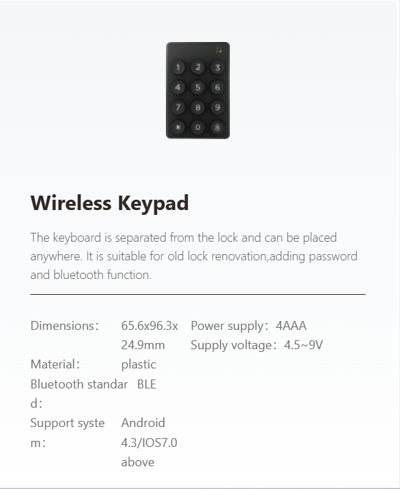 ttlock keypad password