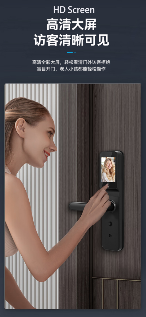 Camera display smart door lock