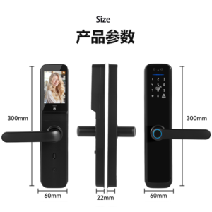 Camera display smart door lock