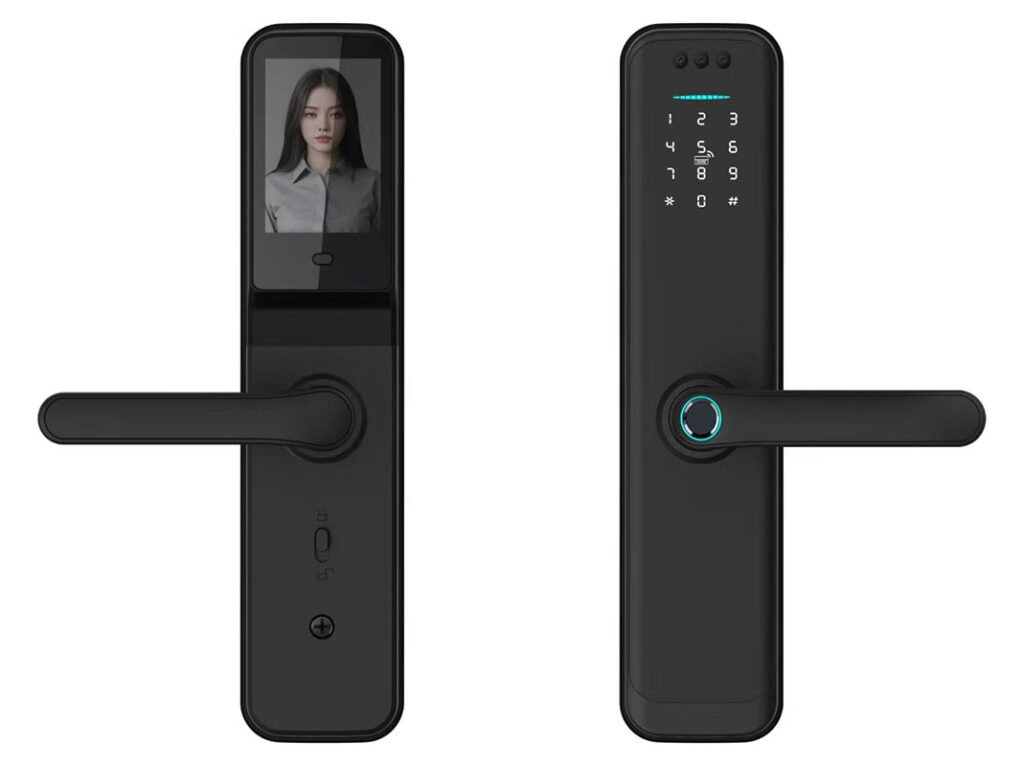 Camera display smart door lock