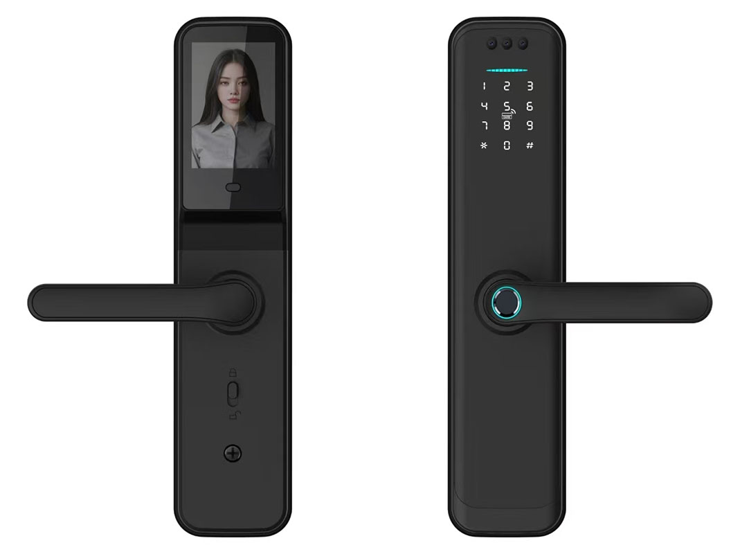 Camera display smart door lock
