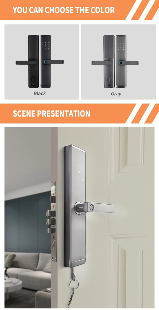6068 7068 mortise front door smart lock