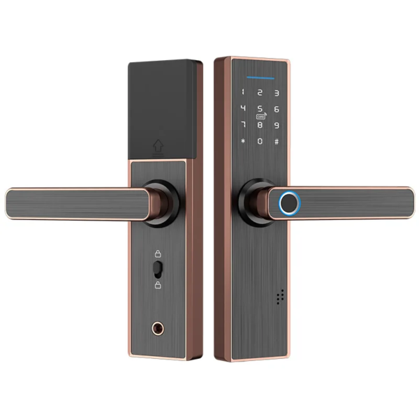 Euro mortise silver smart door lock - Image 3