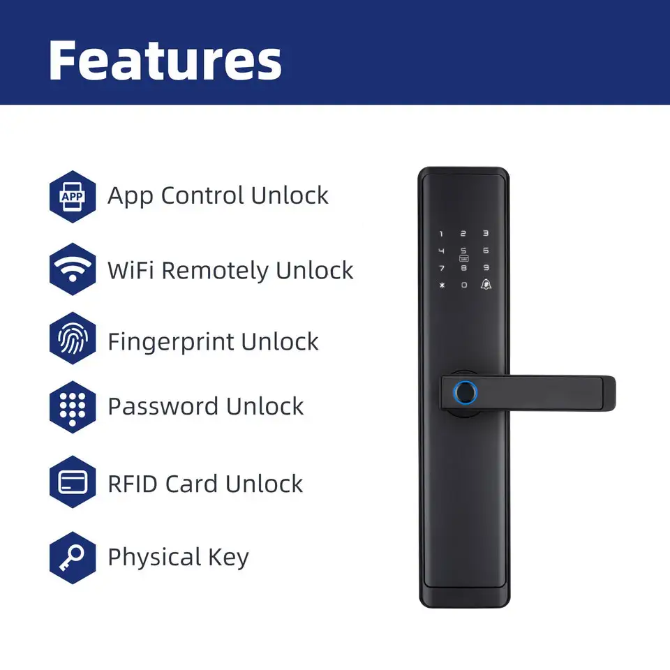 6068 7068 mortise front door smart lock