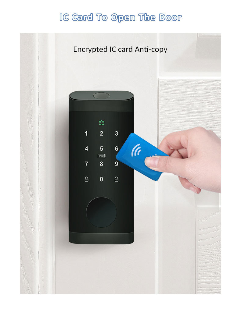 Electronic deadbolt lock keypad tuya wifi