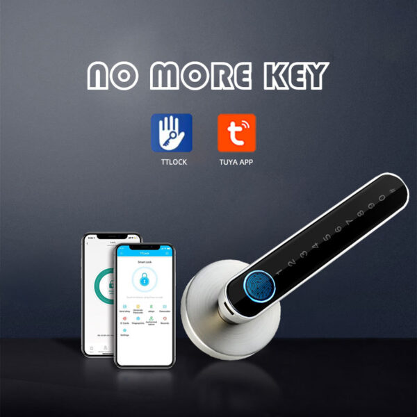 Smart handle lever door lock