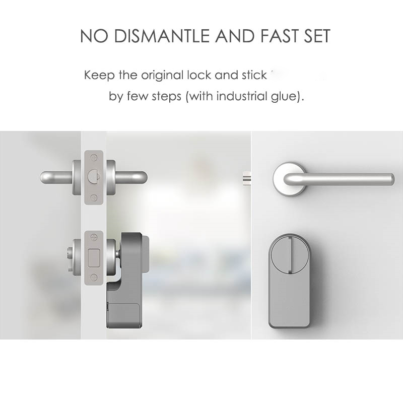 Retrofit smart lock for deadbolt