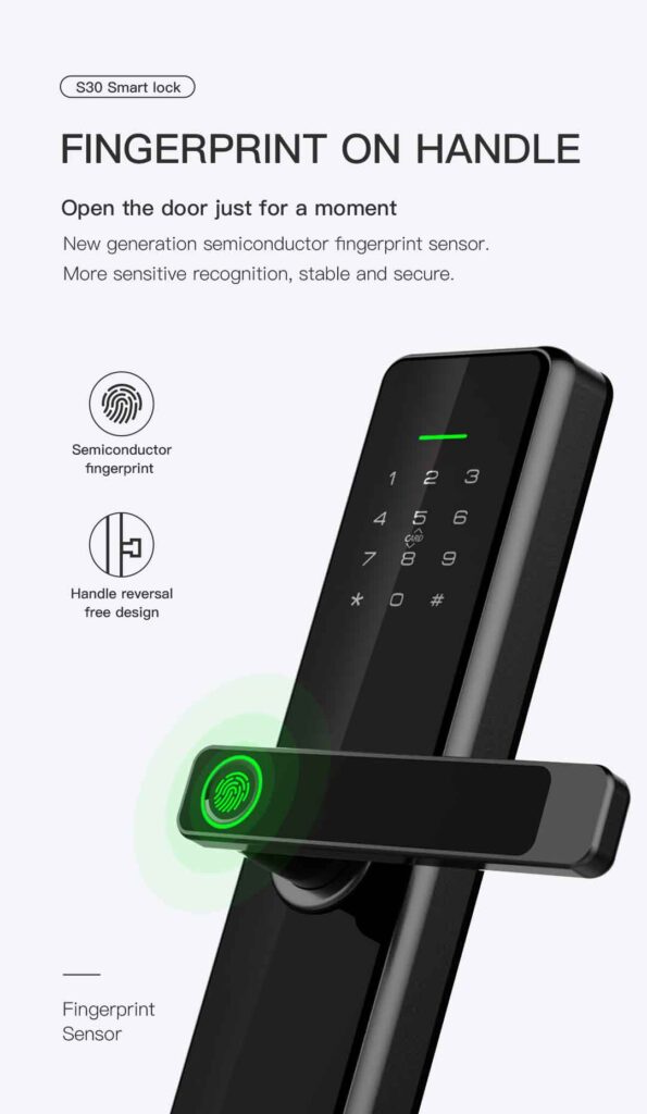 TTlock tuya wifi smart door lock