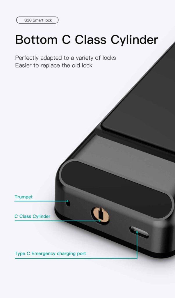 TTlock tuya wifi smart door lock