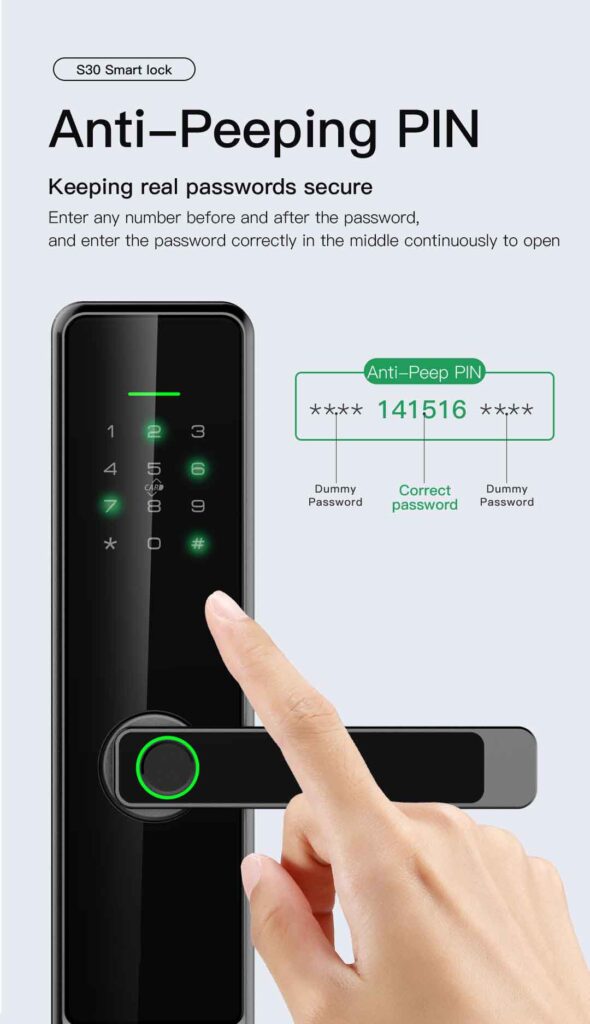 TTlock tuya wifi smart door lock
