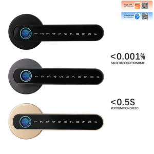 Smart handle lever door lock