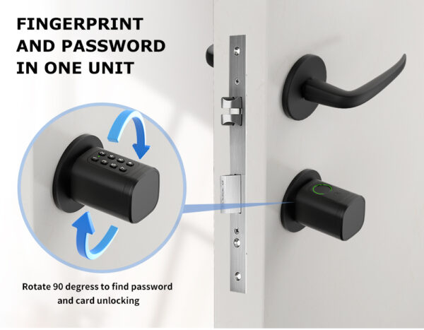 Smart fingerprint cylinder lock