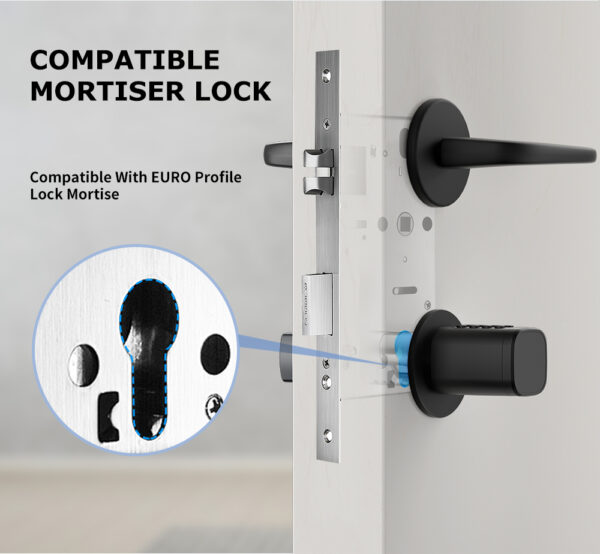 Smart fingerprint cylinder lock