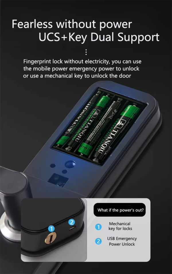 Stainless steel 304 smart door lock
