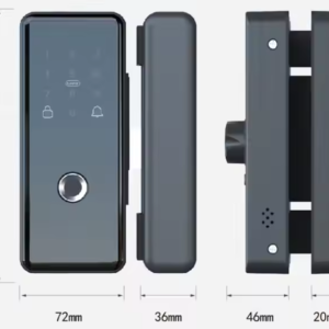 TTlock tuya smart glass door lock