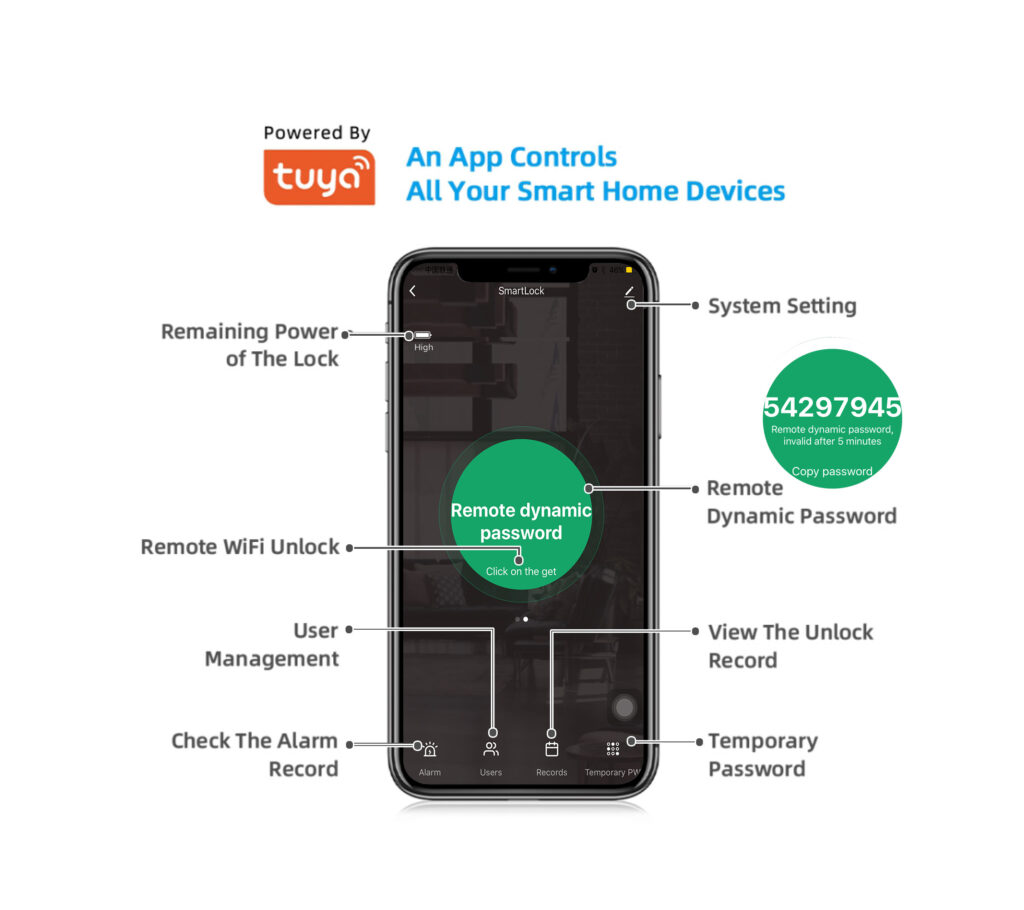 3592 3092 smart UPVC door lock