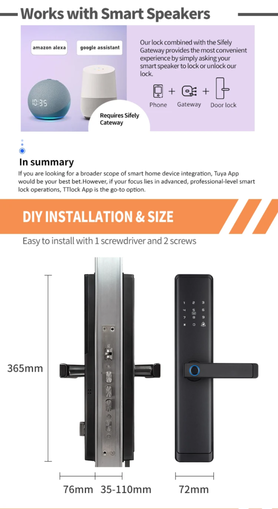 6068 7068 mortise front door smart lock