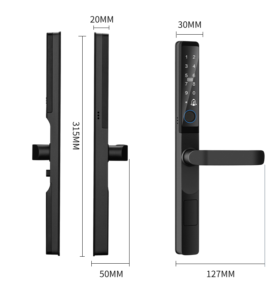 Anti lock smart aluminum door lock