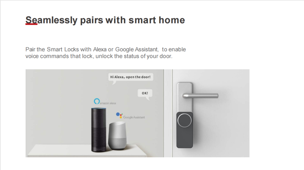 Retrofit smart lock tuya Alexa