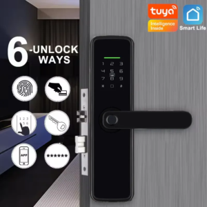 Wooden door digital door lock