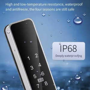 Exterior digital grill door lock