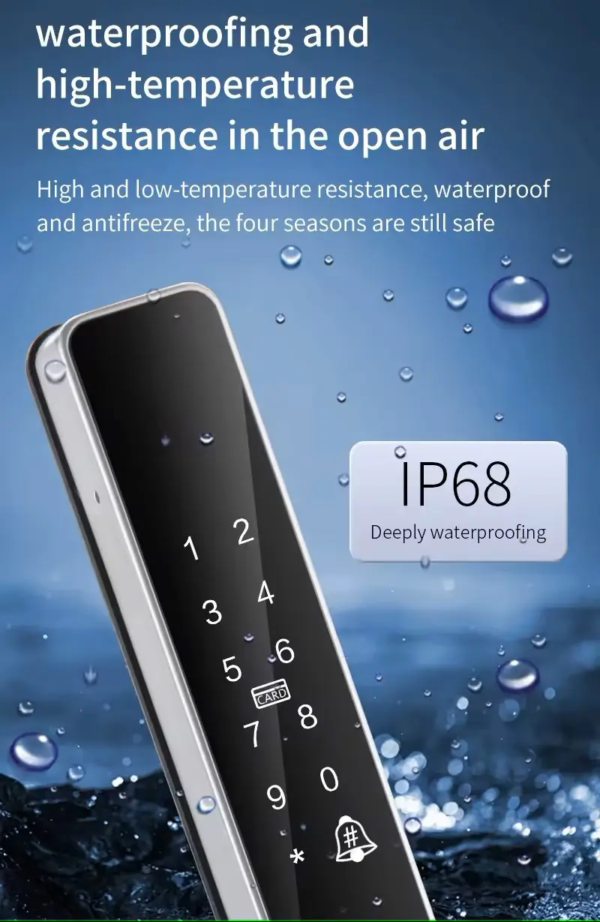 Exterior digital grill door lock