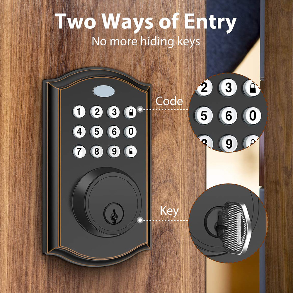 Tuya wifi smart deadbolt lock