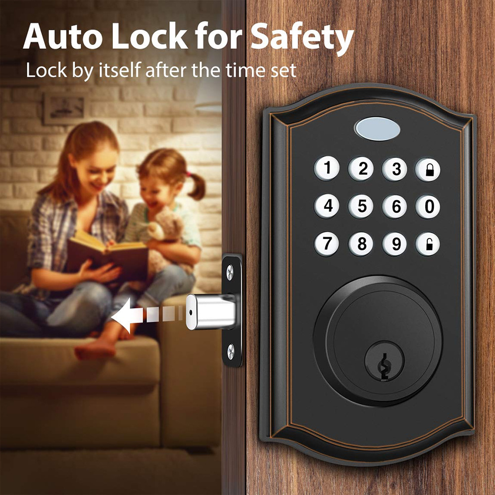 Tuya wifi smart deadbolt lock