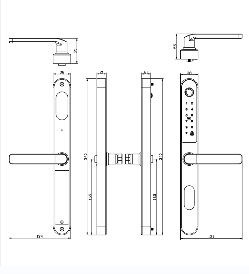 Multipoint smart broken bridge lock