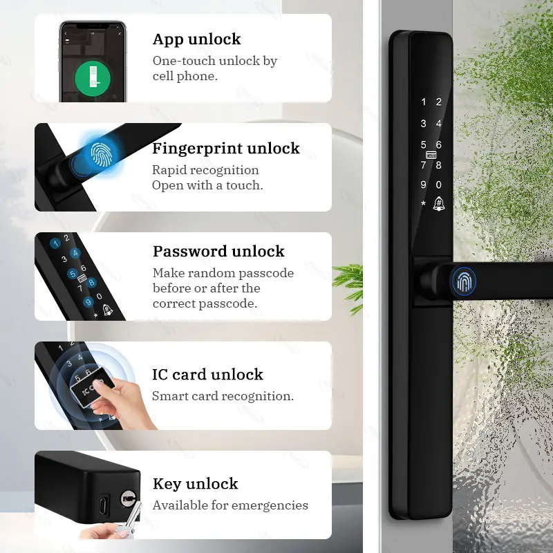 Exterior digital grill door lock