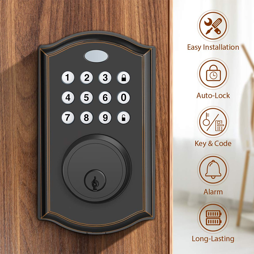 Tuya wifi smart deadbolt lock