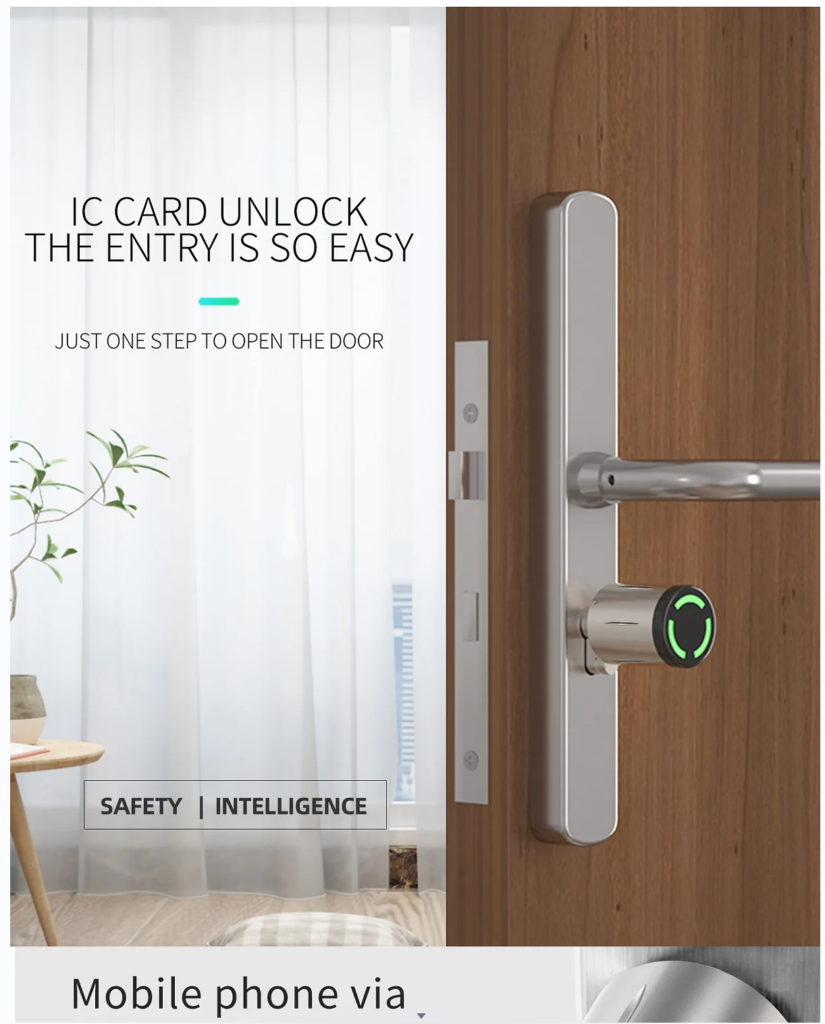 Wateproof electronic cylinder door lock