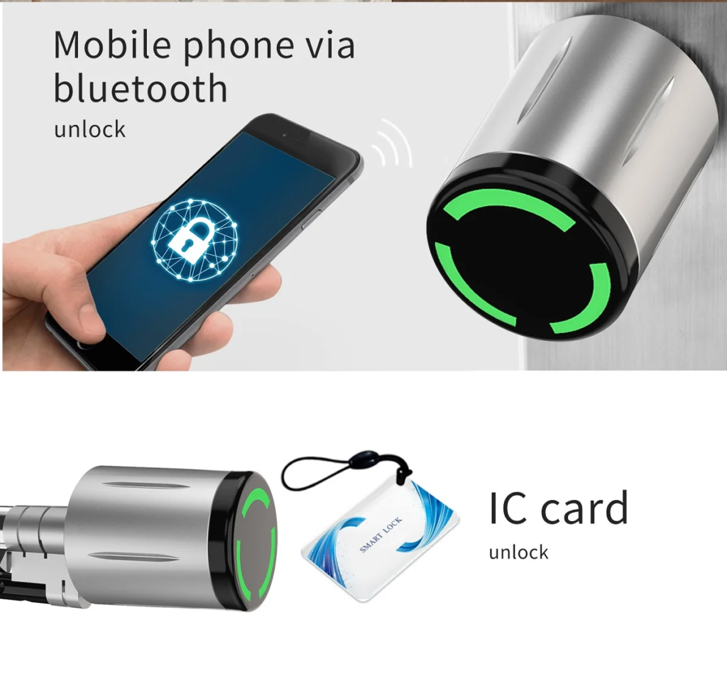 Wateproof electronic cylinder door lock