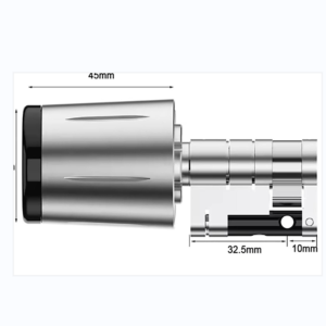 Waterproof 42.5mm Euro cylinder door lock