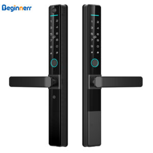 Waterproof double side fingerprint slim smart lock