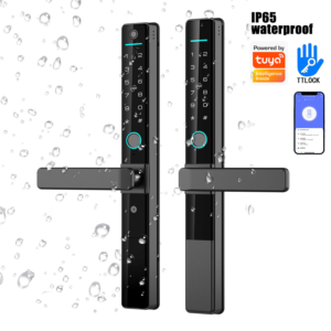 Waterproof double side fingerprint slim smart lock