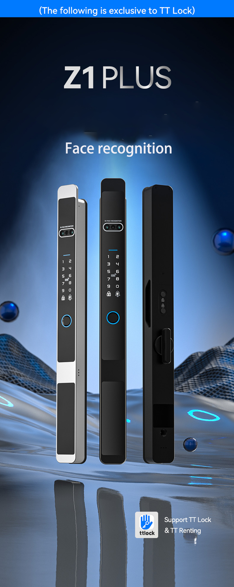 Face recognition ttlock slim automatic lock