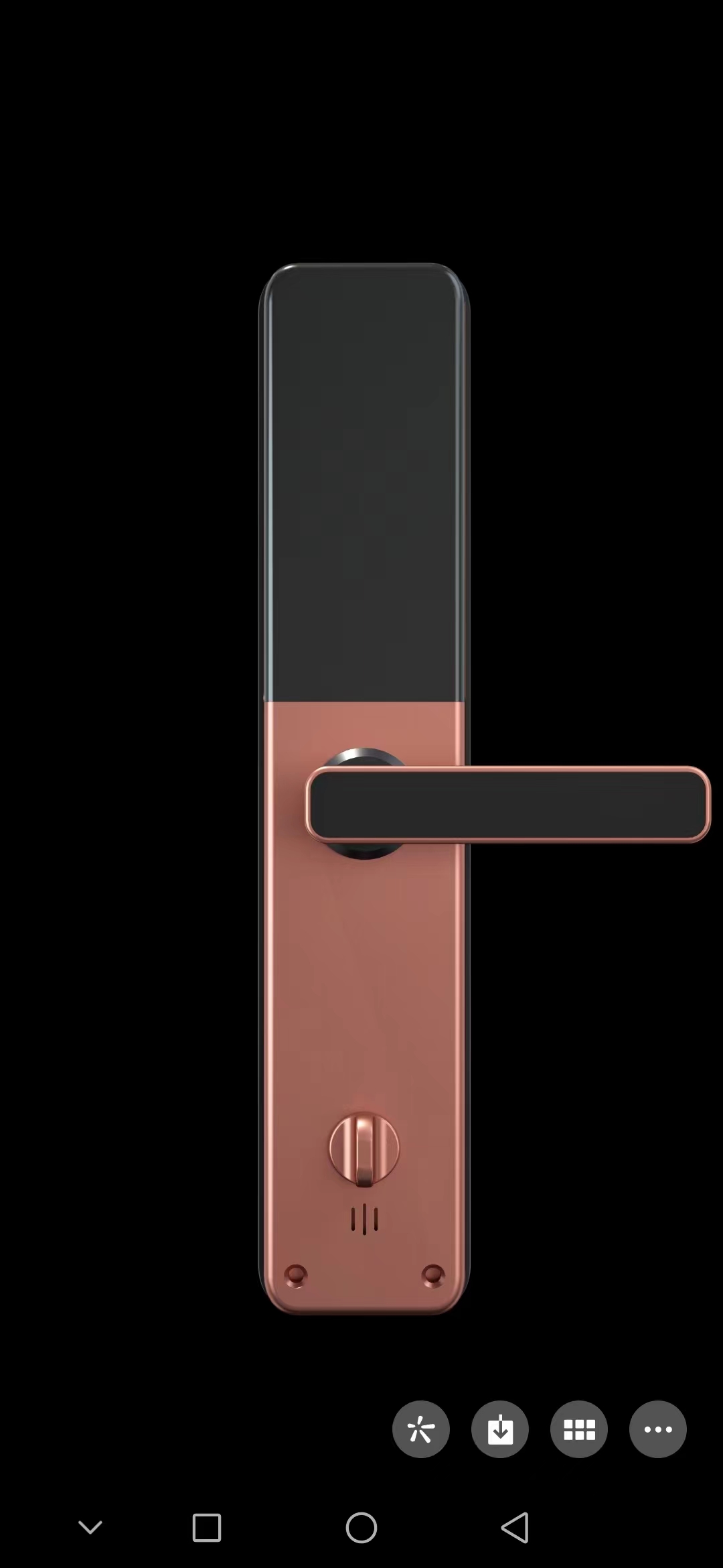 Silver tuya zigbee 6085 smart door lock