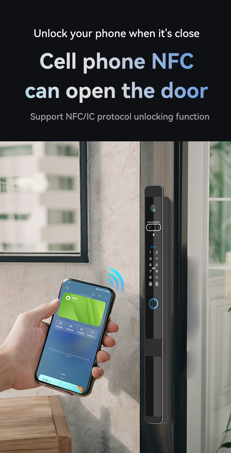 Face recognition ttlock slim automatic lock